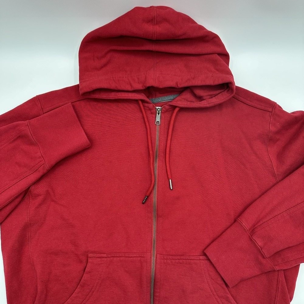 American Giant Classic Hoodie Mens XXL 2XL Red Zip Jacket Sweatshirt Heavyweight